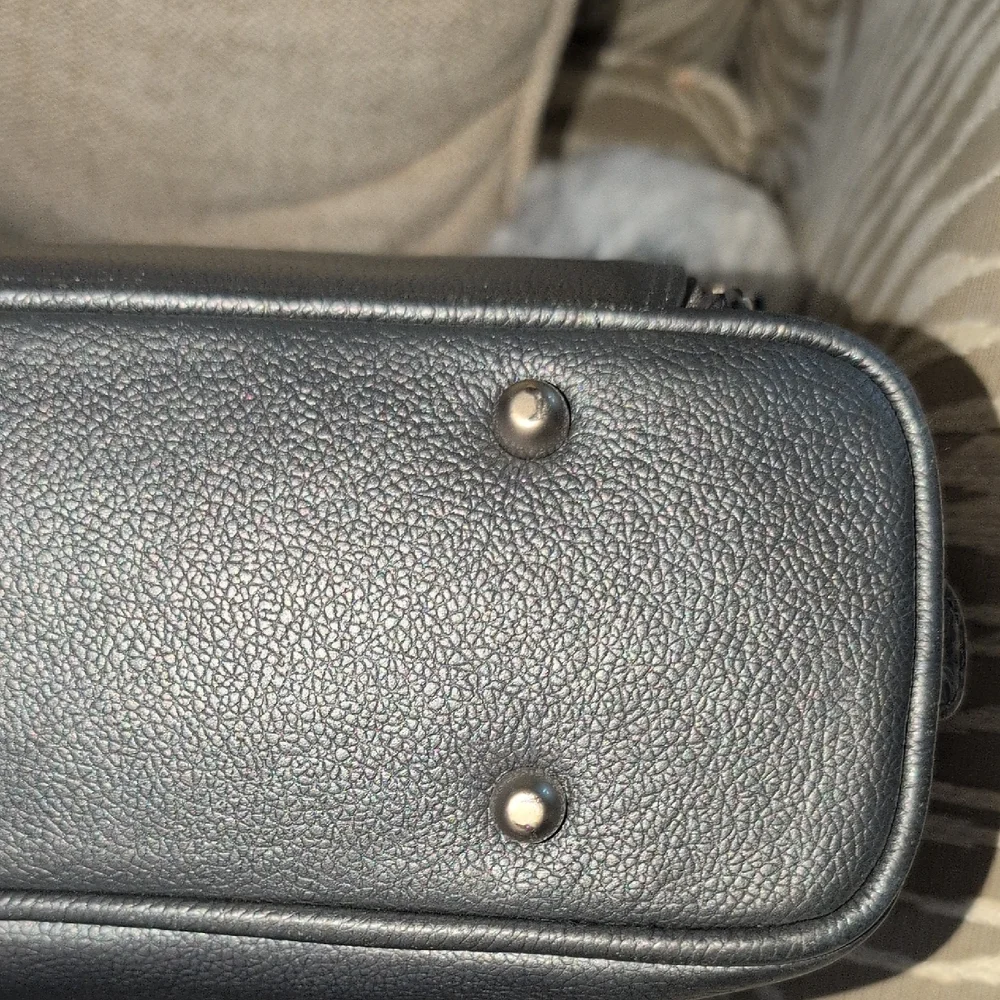 Vintage Wilson's Gray Leather Briefcase
